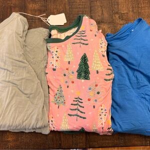 Lot of long sleeve little sleepies PJ sets